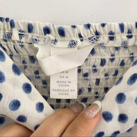 ⛄️ H&M Polka Dot Top [MATCHING SET: comes with skirt]​​​​​ - Picture 2 of 4